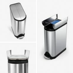 simplehuman Dual Compartment Butterfly Step Rubbish Bin, 40L 9 simplehuman Dual Compartment Butterfly Step Rubbish Bin, 40L -HOMEKEEPING Shop CW2017 1
