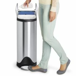 simplehuman Dual Compartment Butterfly Step Rubbish Bin, 40L 8 simplehuman Dual Compartment Butterfly Step Rubbish Bin, 40L -HOMEKEEPING Shop CW2017 lifestyle