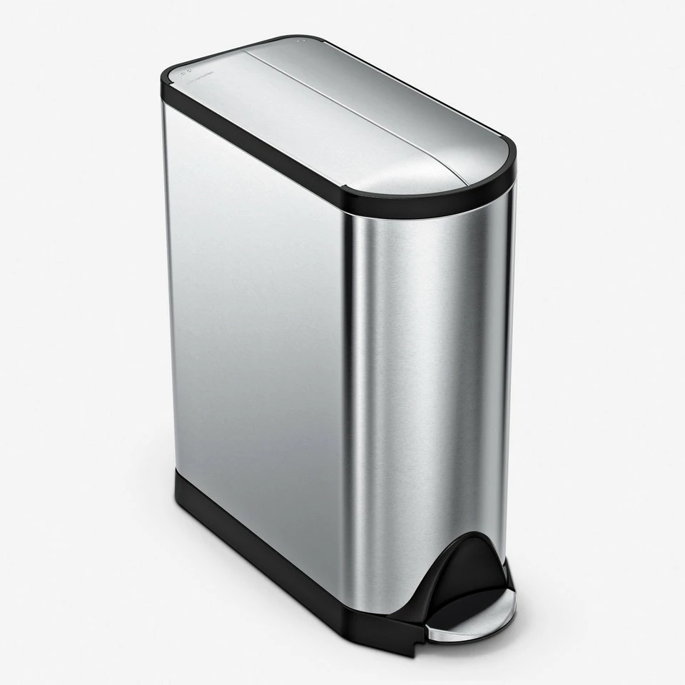 simplehuman Dual Compartment Butterfly Step Rubbish Bin, 40L 3 simplehuman Dual Compartment Butterfly Step Rubbish Bin, 40L