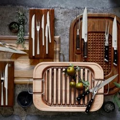 John McLeod Angus Carving Board -HOMEKEEPING Shop angus reversible carving board 202240 0037 wusthof classic ikon 2 piece carving knife set with wood p z