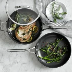 Calphalon Elite Nonstick 3-Piece Frying Pan & Saute Pan Set 15 Calphalon Elite Nonstick 3-Piece Frying Pan & Saute Pan Set -HOMEKEEPING Shop calphalon elite 3 piece fry pan saute pan set 202240 0072 calphalon elite nonstick 8 10 12 fry pan set z