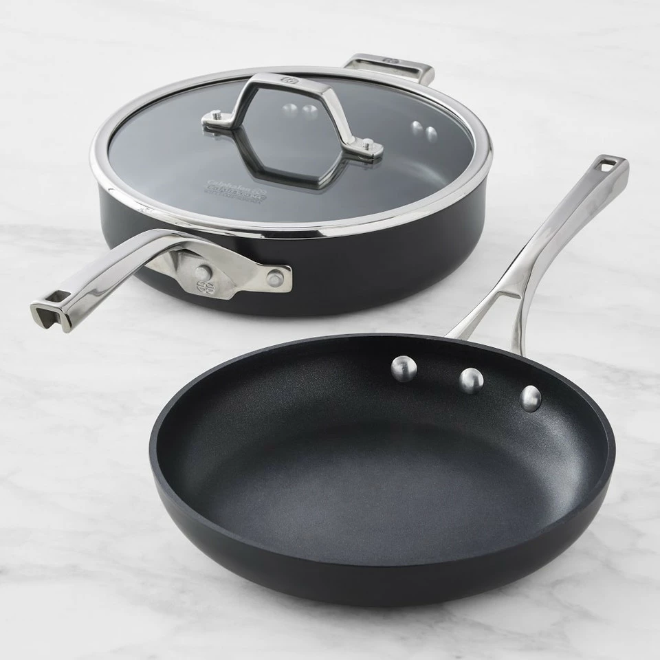 Calphalon Elite Nonstick 3-Piece Frying Pan & Saute Pan Set 4 Calphalon Elite Nonstick 3-Piece Frying Pan & Saute Pan Set - Image 2