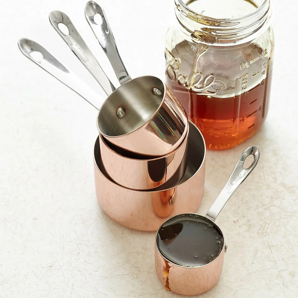 Copper Measuring Cups, Set of 4 4 Copper Measuring Cups, Set of 4 - Image 2