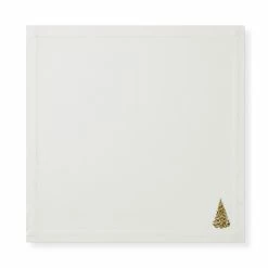 Embroidered Festive Napkins, Set of 4 -HOMEKEEPING Shop embroidered holiday napkins 202233 0094 embroidered holiday napkins set of 4 z