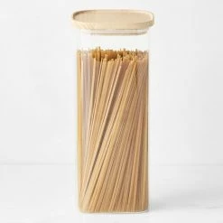 Hold Everything Stacking Glass Square Canisters -HOMEKEEPING Shop hold everything stacking glass canisters square ashwood 202227 0018 hold everything stacking glass square canisters z