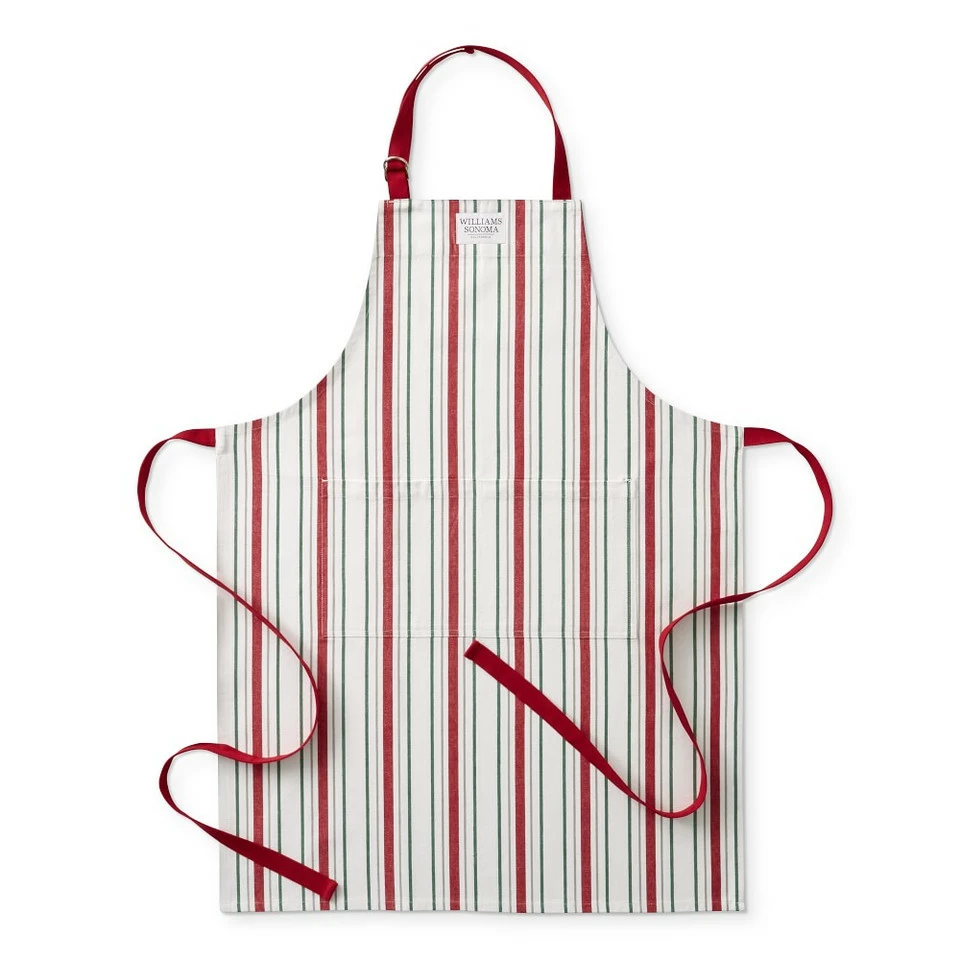 Christmas Stripe Adult Apron 2 Christmas Stripe Adult Apron