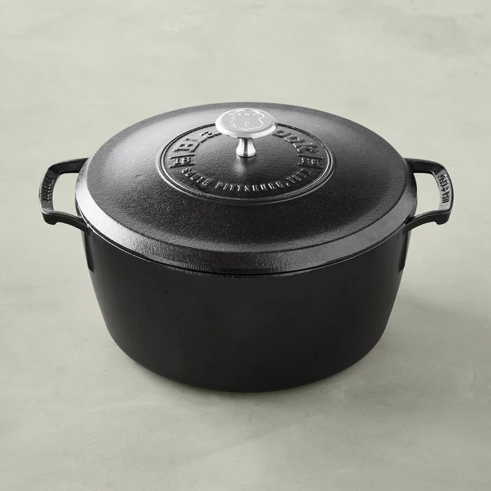 Lodge Blacklock Triple-Seasoned Cast Iron Dutch Oven, 5.2 L. 3 Lodge Blacklock Triple-Seasoned Cast Iron Dutch Oven, 5.2 L.