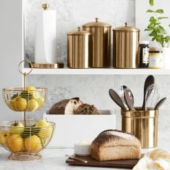Marble Bread Box -HOMEKEEPING Shop marble bread box 202229 0009 gold paper towel holder z
