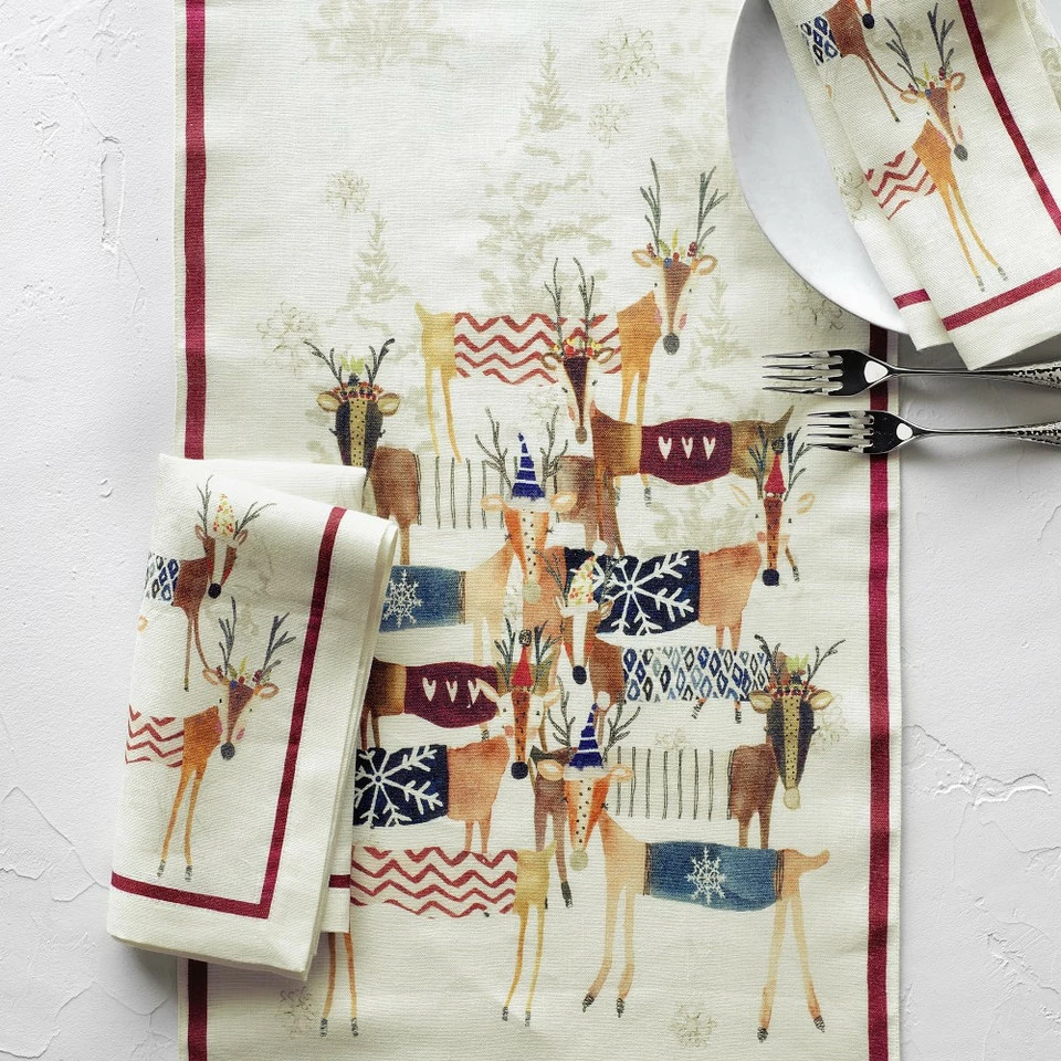 Natale Reindeer Table Runner 4 Natale Reindeer Table Runner - Image 2