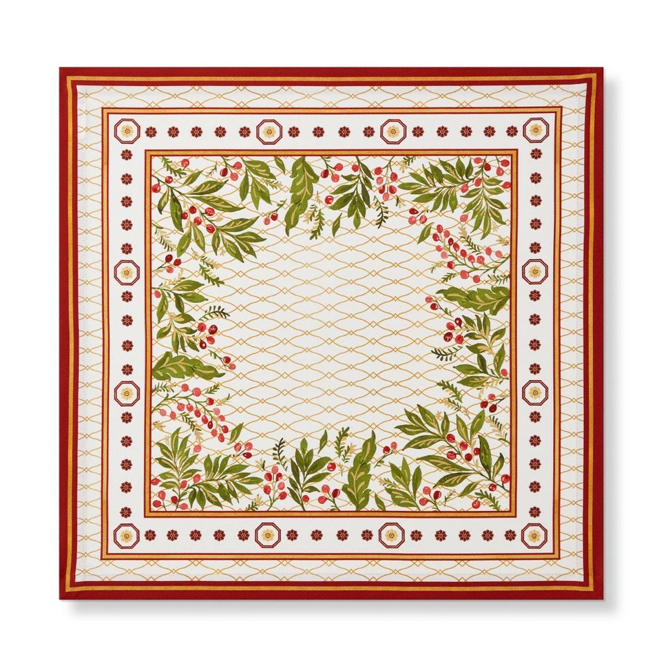 Noel Floral Napkins, Set of 4 5 Noel Floral Napkins, Set of 4 - Image 4