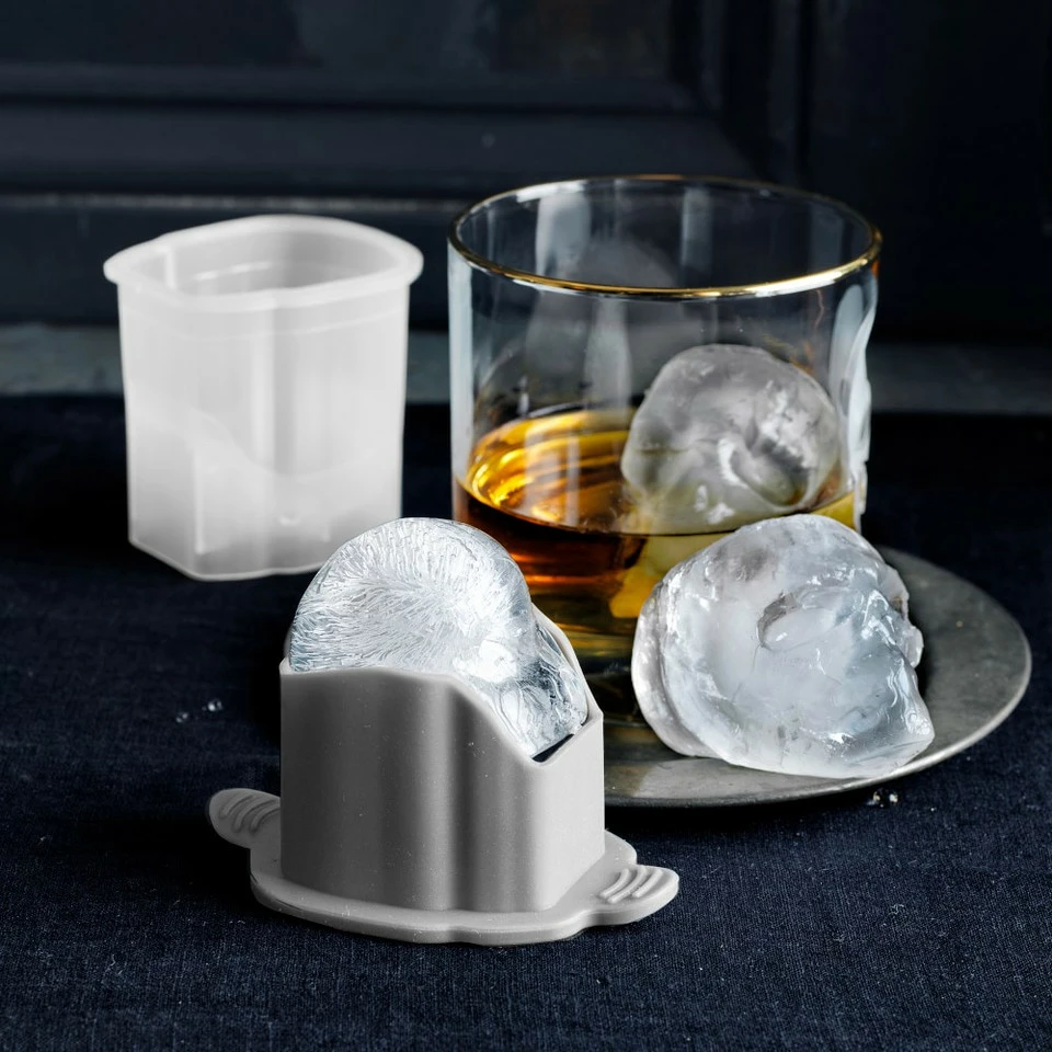 Novelty Ice Mould, Set of 2, Skull 4 Novelty Ice Mould, Set of 2, Skull - Image 2
