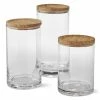 Olivewood & Glass Canisters 2 Olivewood & Glass Canisters -HOMEKEEPING Shop olivewood and glass canister 202237 0207 olivewood glass canister z