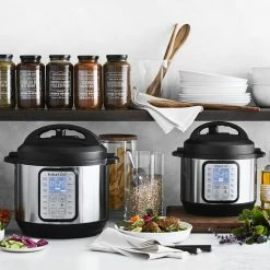 Olivewood & Glass Canisters -HOMEKEEPING Shop olivewood and glass canister 202240 0013 instant pot duo plus60 9 in 1 multi use programmable press z