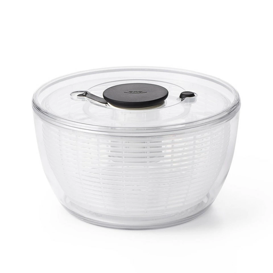 OXO Small Salad Spinner, Clear 2 OXO Small Salad Spinner, Clear