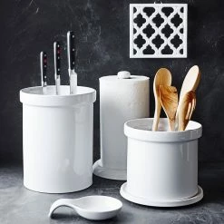 Ceramic Partitioned Utensil Holder 10 Ceramic Partitioned Utensil Holder -HOMEKEEPING Shop partitioned utensil holder 202240 0072 ceramic partitioned utensil holder z
