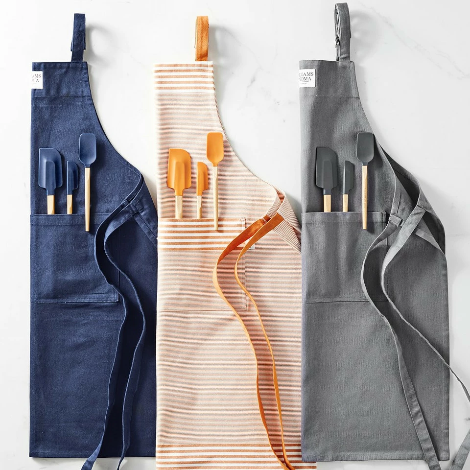 Williams Sonoma Classic Solid Adult & Kid Aprons 4 Williams Sonoma Classic Solid Adult & Kid Aprons - Image 2