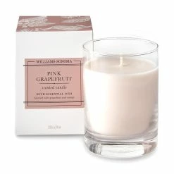 Williams Sonoma Essential Oils Boxed Candle, Pink Grapefruit