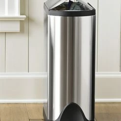 simplehuman Stainless-Steel Fingerprint-Proof Butterfly Rubbish Bin