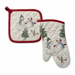 HOMEKEEPING Shop -HOMEKEEPING Shop snowman oven mitt pot holder set 202214 0034 snowman oven mitt potholder set z