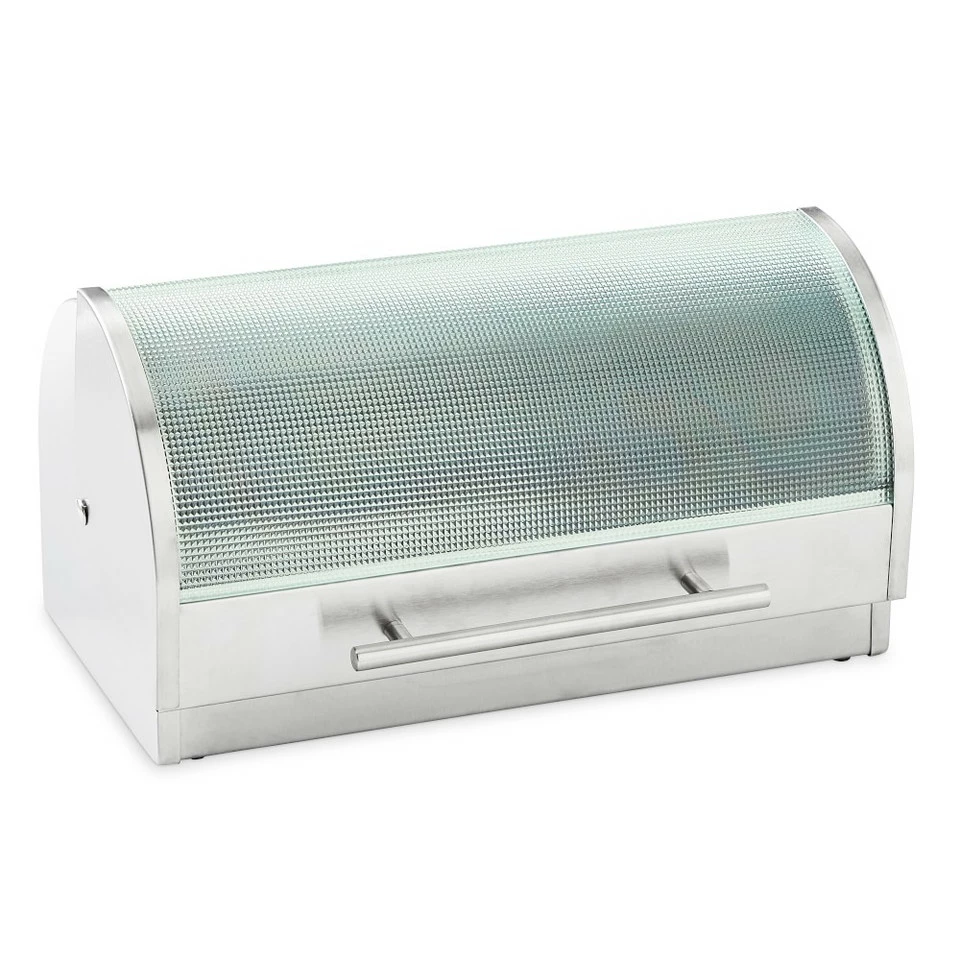 Stainless Steel and Glass Bread Box 3 Stainless Steel and Glass Bread Box