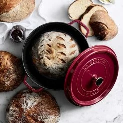 Staub Cast Iron Round Cocotte -HOMEKEEPING Shop staub round cocotte 202228 0009 williams sonoma parmesan garlic bread mix z