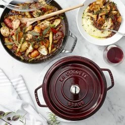 Staub Cast Iron Round Cocotte -HOMEKEEPING Shop staub round cocotte 202237 0015 staub enameled cast iron everything pan 3 1 2 qt z