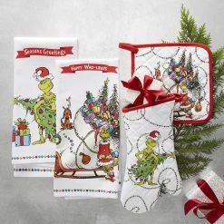 The Grinch™ Oven Mitt & Potholder Set 6 The Grinch™ Oven Mitt & Potholder Set -HOMEKEEPING Shop the grinch oven mitt and potholder set 202220 0015 the grinch oven mitt potholder set z