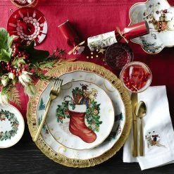 'Twas the Night Before Christmas Embroidered Napkins, Set of 4 14 'Twas the Night Before Christmas Embroidered Napkins, Set of 4 -HOMEKEEPING Shop twas embroidered napkins 2020 202220 0012 twas the night salad plates z