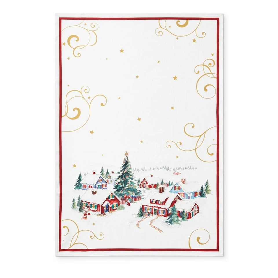 Twas Village Tea Towels, Set of 2 3 Twas Village Tea Towels, Set of 2 - Image 2