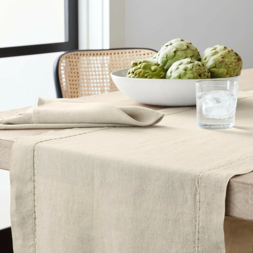 Italian Washed Linen Table Runner 5 Italian Washed Linen Table Runner - Image 5
