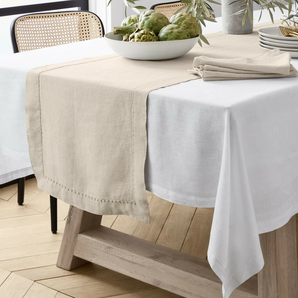 Italian Washed Linen Table Runner 6 Italian Washed Linen Table Runner - Image 6