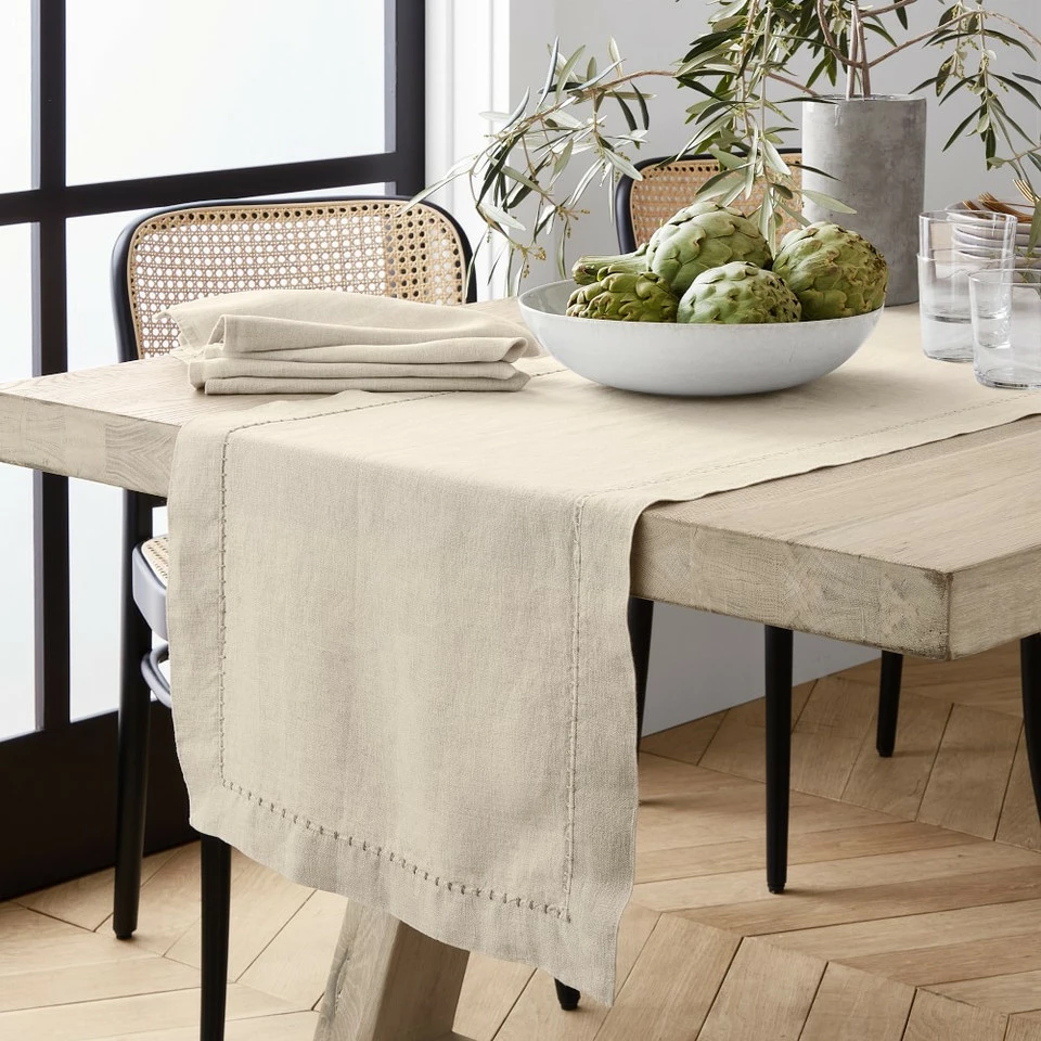 Italian Washed Linen Table Runner 8 Italian Washed Linen Table Runner - Image 8