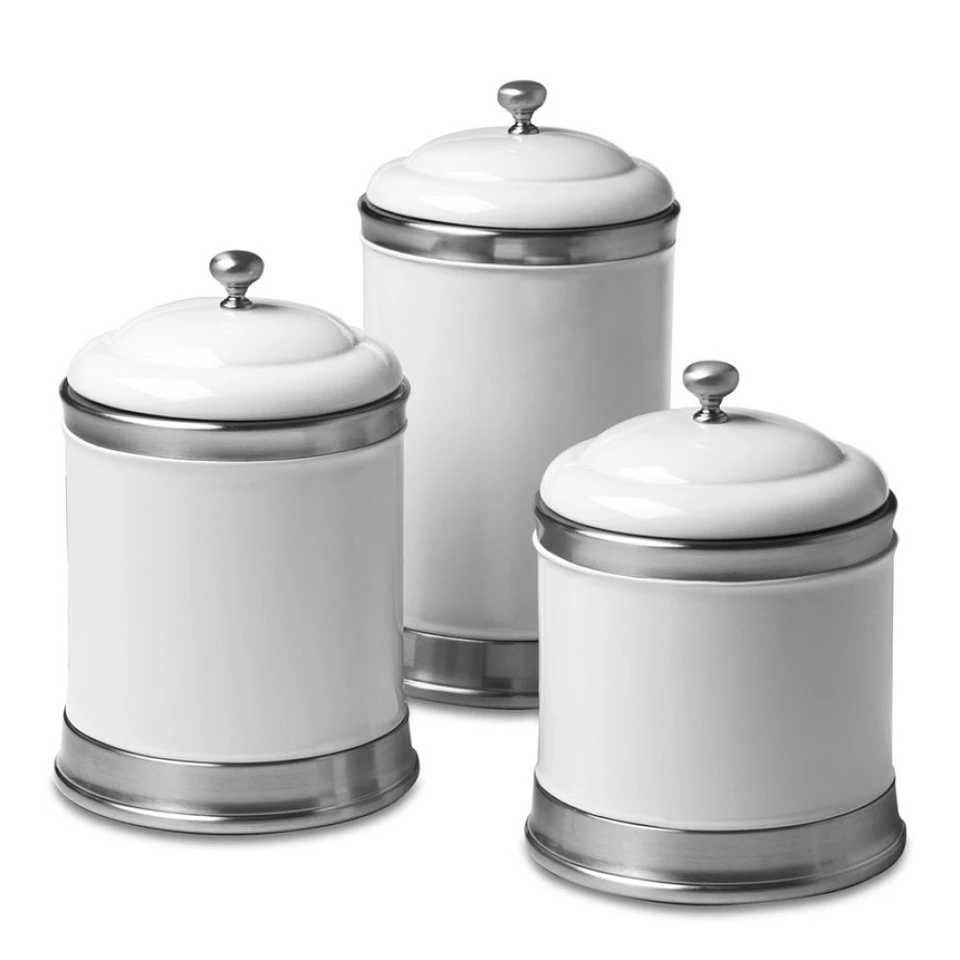 Williams Ceramic Canisters, Set of 3 3 Williams Ceramic Canisters, Set of 3
