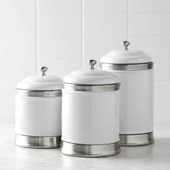 Williams Ceramic Canisters, Set of 3 9 Williams Ceramic Canisters, Set of 3 -HOMEKEEPING Shop williams ceramic canisters set 202240 0048 williams ceramic canisters set of 3 z