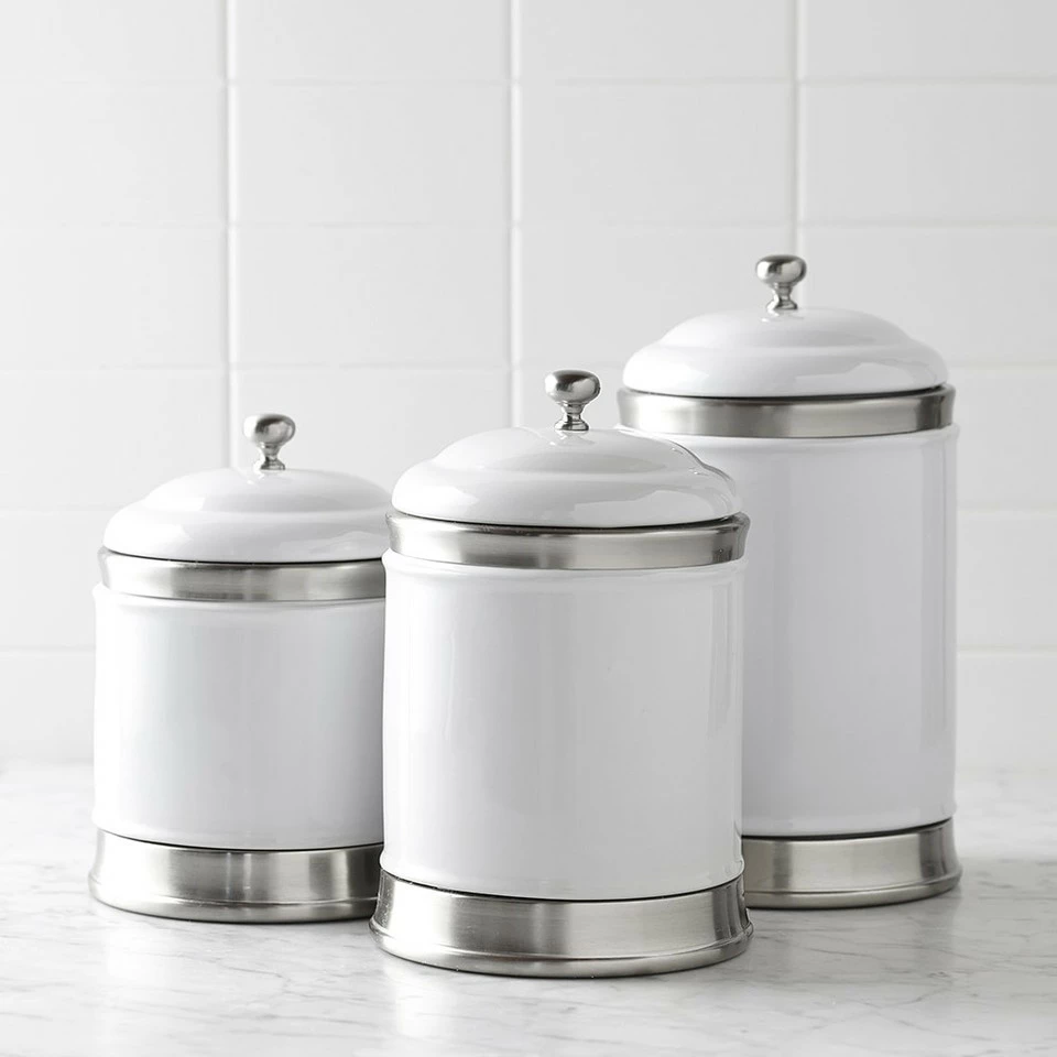 Williams Ceramic Canisters, Set of 3 6 Williams Ceramic Canisters, Set of 3 - Image 4