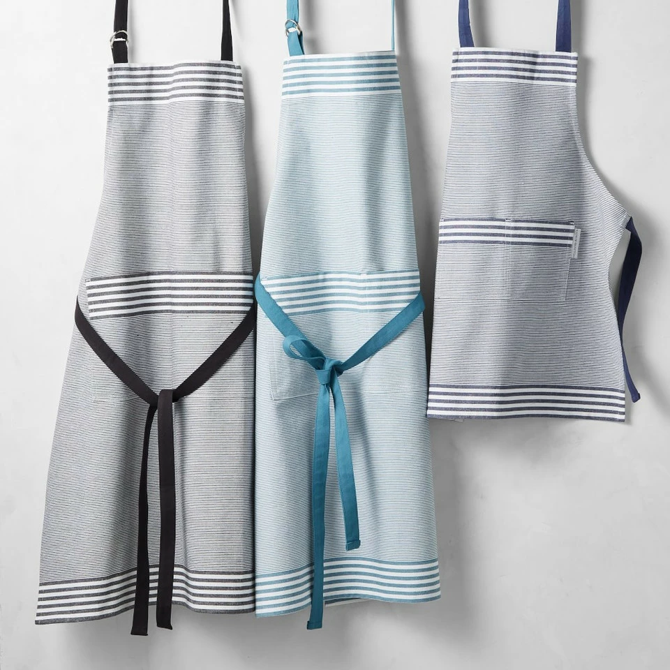 Williams Sonoma Bay Stripe Adult Aprons 2 Williams Sonoma Bay Stripe Adult Aprons