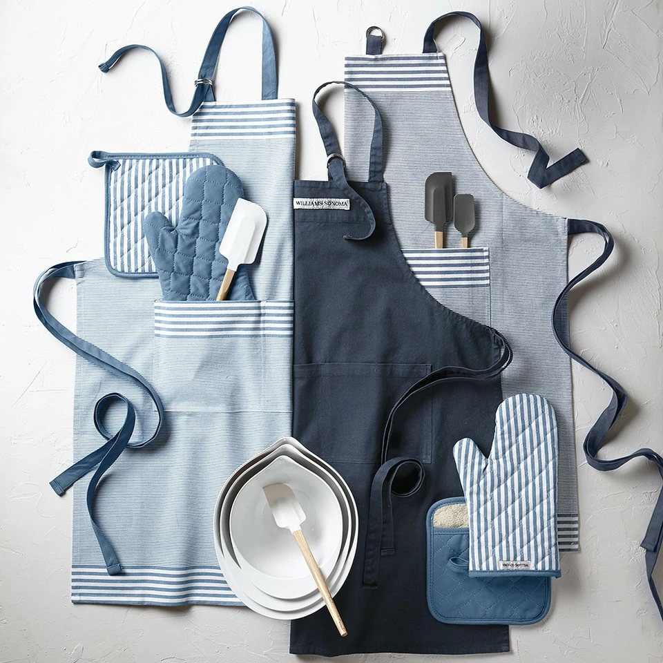 Williams Sonoma Bay Stripe Adult Aprons 3 Williams Sonoma Bay Stripe Adult Aprons - Image 2