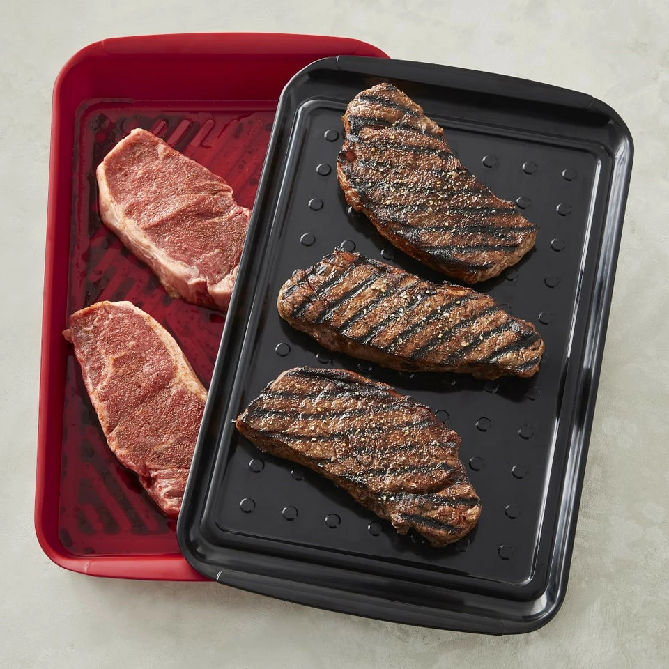 Williams Sonoma BBQ Marinade Tray 2 Williams Sonoma BBQ Marinade Tray
