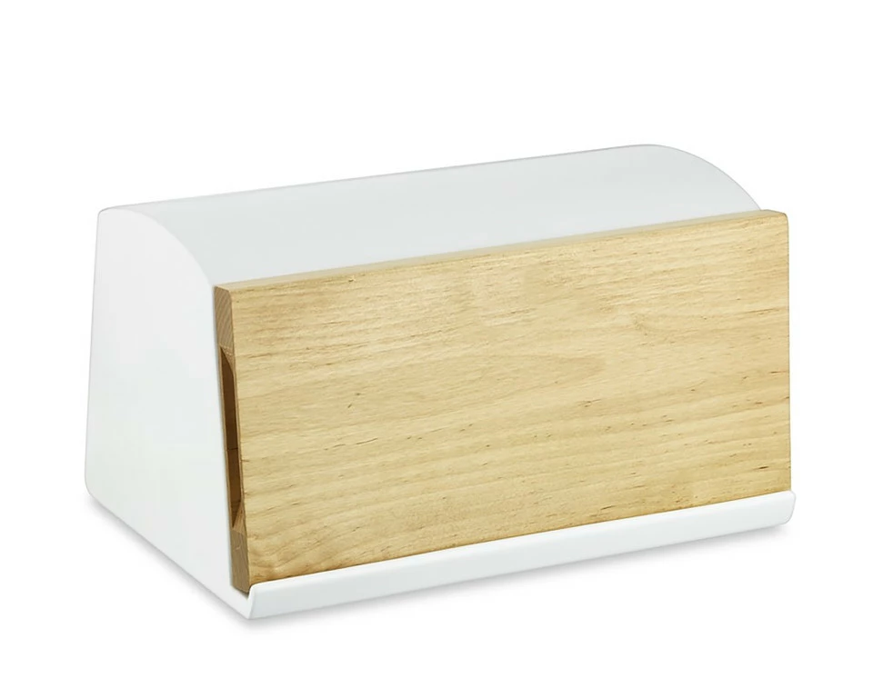 Williams Sonoma Ceramic & Wood Bread Box 2 Williams Sonoma Ceramic & Wood Bread Box - Image 2