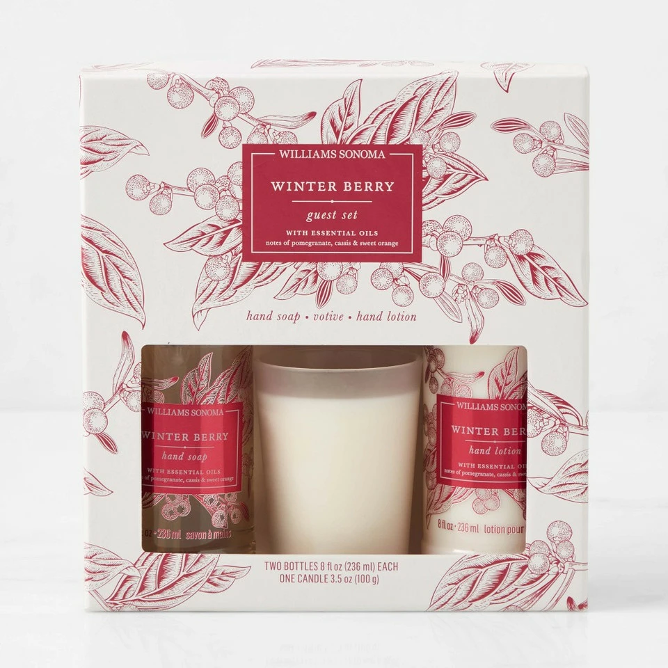 Williams Sonoma Winter Berry Guest Set 2 Williams Sonoma Winter Berry Guest Set