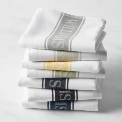 HOMEKEEPING Shop 45 Williams Sonoma Classic Logo Tea Towels, Set of 4