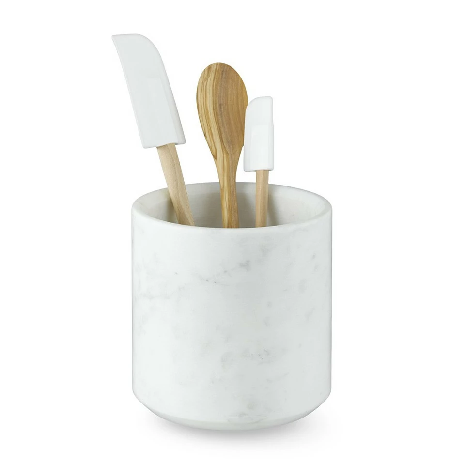 Williams Sonoma Marble Partitioned Utensil Holder 2 Williams Sonoma Marble Partitioned Utensil Holder