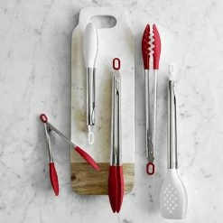 Williams Sonoma Stainless-Steel Silicone Tongs -HOMEKEEPING Shop williams sonoma silicone tongs stainless steel handle 202240 0005 williams sonoma silicone utensils braising tongs z