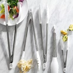 Williams Sonoma Stainless-Steel Silicone Tongs -HOMEKEEPING Shop williams sonoma silicone tongs stainless steel handle 202240 0039 williams sonoma silicone utensils braising tongs z