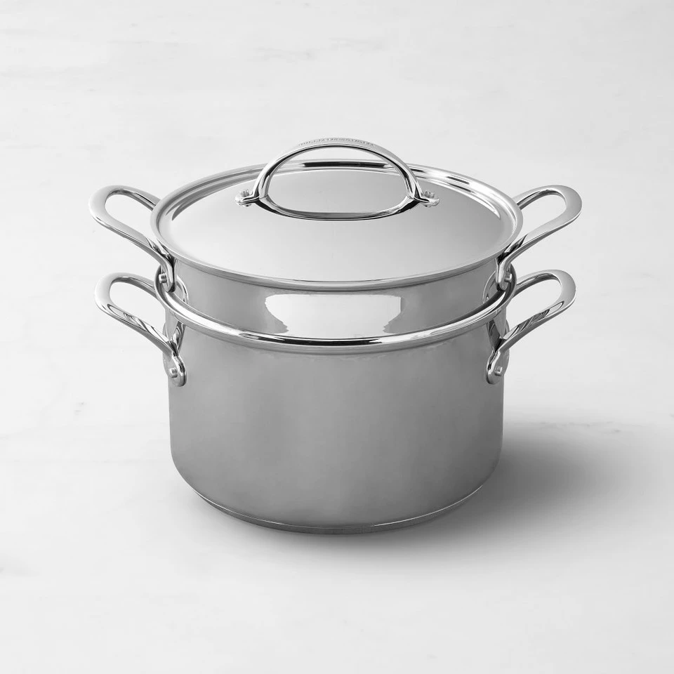 Williams-Sonoma Thermo-Clad™ Stainless-Steel Multipot with Pasta Insert, 7.5 L 3 Williams-Sonoma Thermo-Clad™ Stainless-Steel Multipot with Pasta Insert, 7.5 L