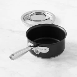 Williams Sonoma Thermo-Clad™ Induction Non-Stick Covered Saucepan -HOMEKEEPING Shop williams sonoma thermo clad nonstick covered saucepan 2 qt 202239 0298 williams sonoma thermo clad nonstick covered saucepan z