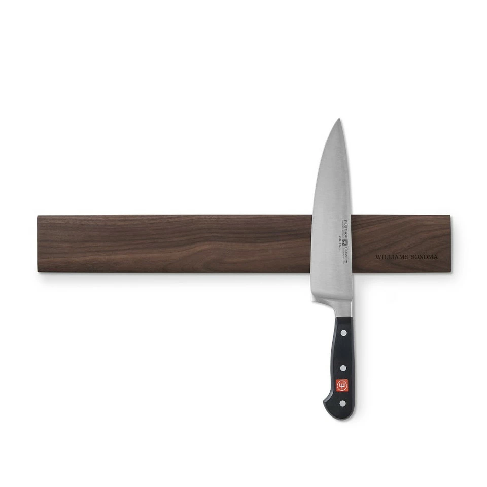 Williams Sonoma Wooden Magnetic Knife Bar, Walnut 5 Williams Sonoma Wooden Magnetic Knife Bar, Walnut - Image 4