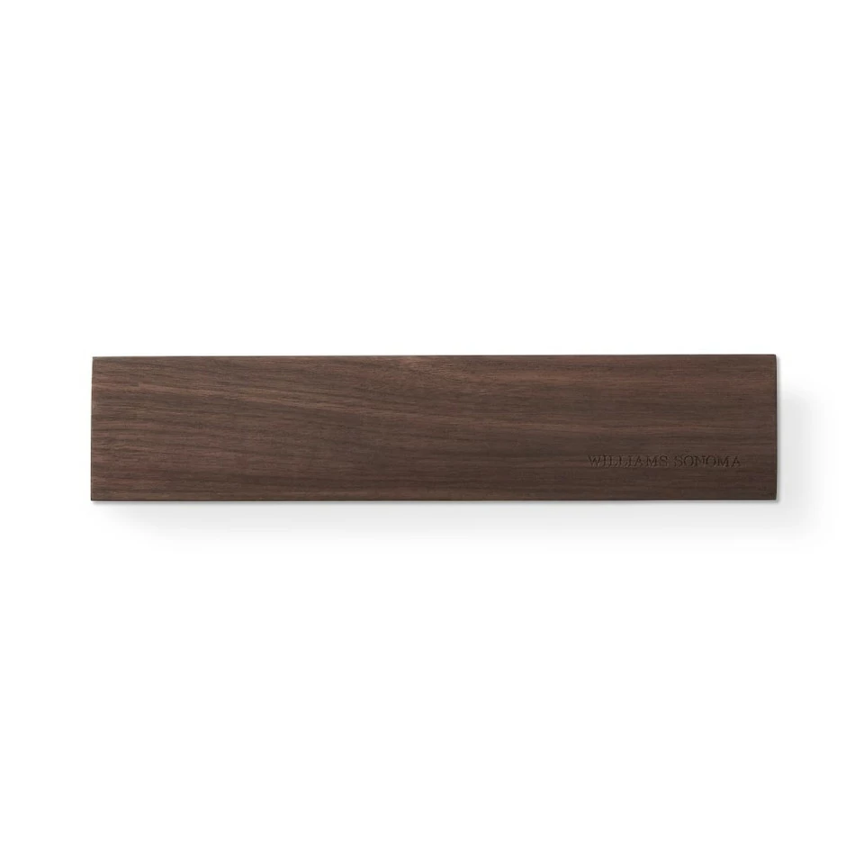 Williams Sonoma Wooden Magnetic Knife Bar, Walnut 2 Williams Sonoma Wooden Magnetic Knife Bar, Walnut