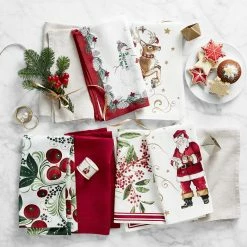 Woodland Berry Napkins, Set of 4 12 Woodland Berry Napkins, Set of 4 -HOMEKEEPING Shop woodland berry napkins 202217 0031 hexagon napkin rings z