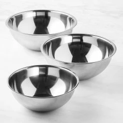 Williams Sonoma Open Kitchen Stainless Steel Mixing Bowls, Set of 3